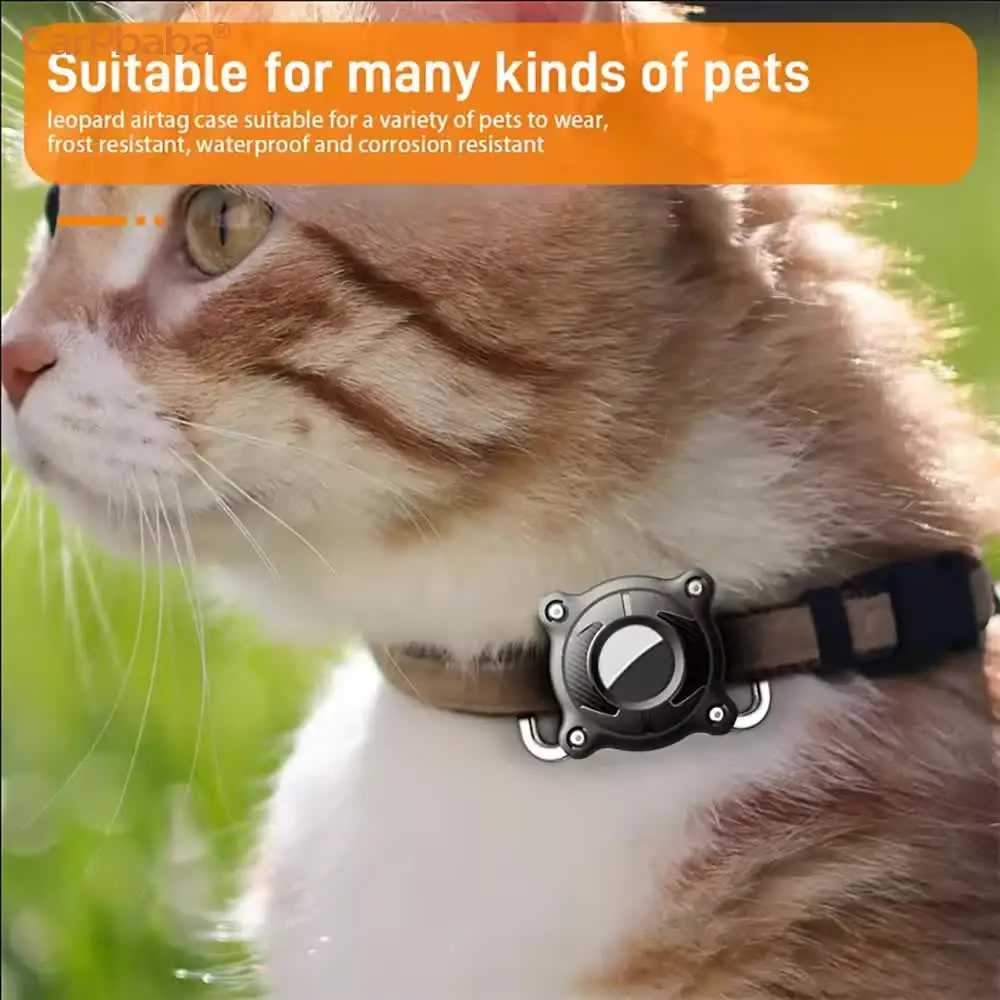 Airtag Dog Collar Holder Waterproof Airtag Case for Dog Collar with Removable Metal Loop Light Weight Fit for Apple Airtags