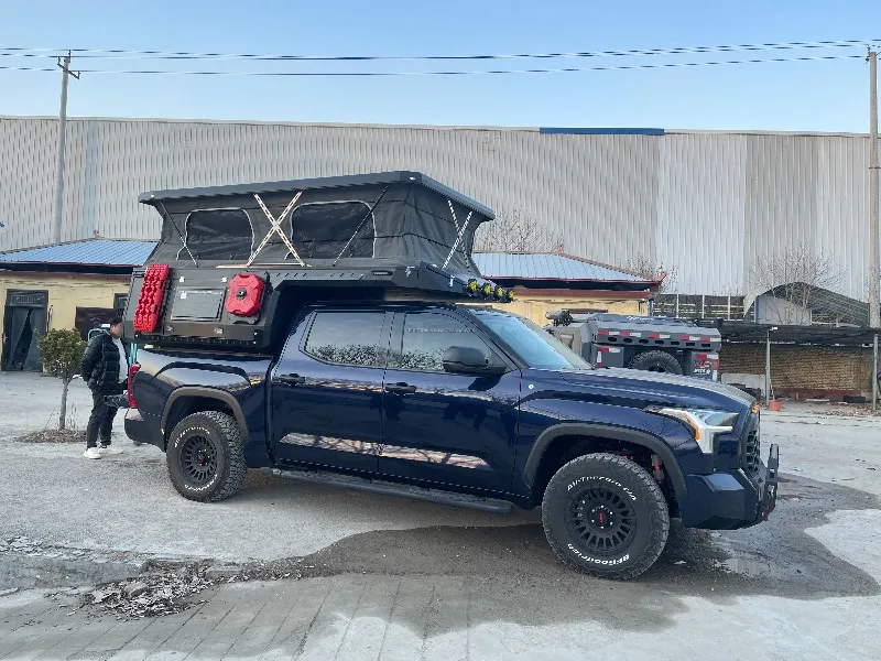 Overland Truck Camper Topper Popup Pickup Bed Tent Off Road Slide On Aluminum Durable Shell for Expedition Use Customize