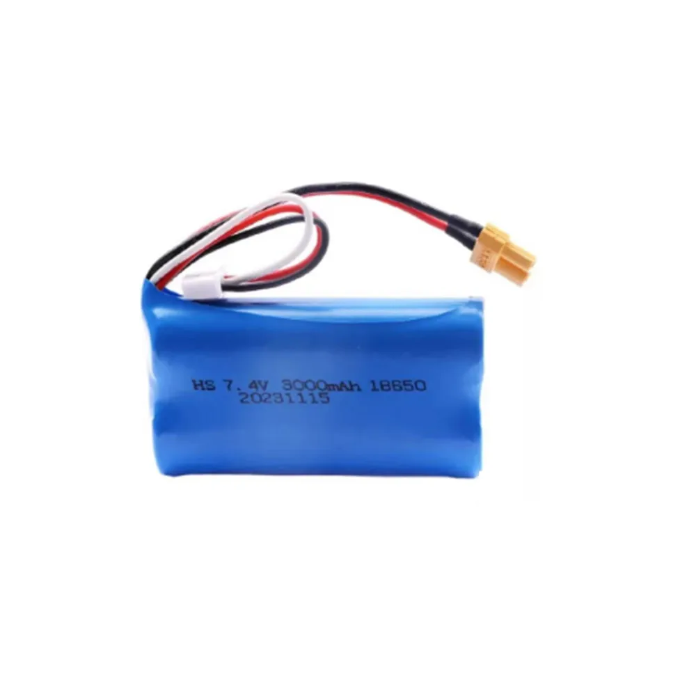 UDI023 Ersatzakku 7,4 V 3000 mAh, USB-Ladegerät, UDI923 RC Bootsakku XT30 Stecker UDI023 Zubehör