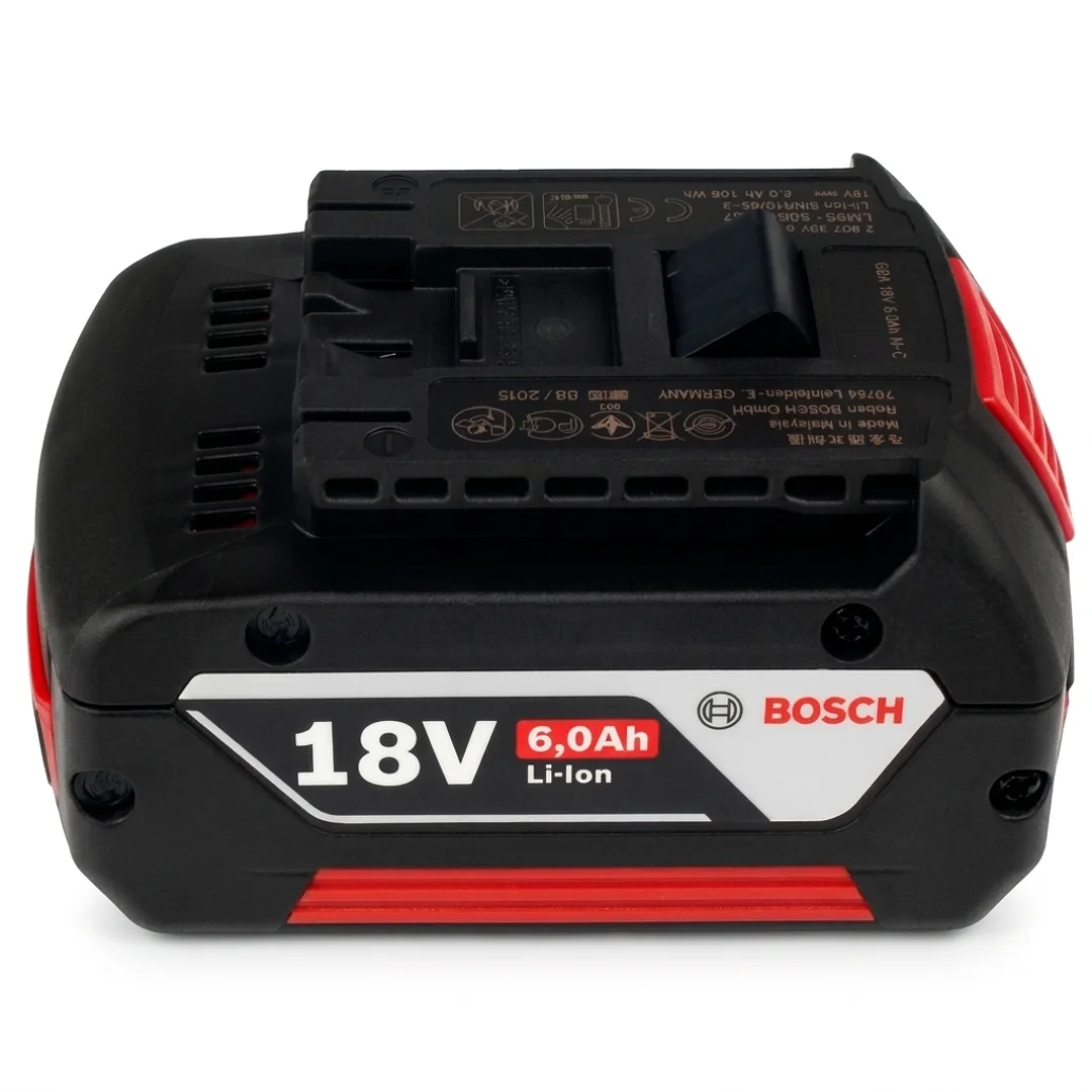 Bosch 18V 6.0Ah 6000mAh Rechargeable Li-ion Battery Professional Cordless Tool Battery BAT609 BAT618 GBA18V80 2/3/4PCS Optional