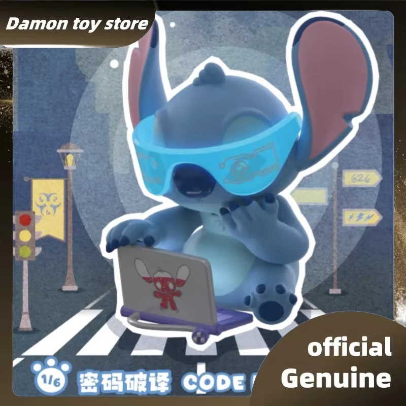 Genuine Stitch City Adventure Series Blind Box Lovely Stitch Anime Dolls Trendy Toys Collectibel Figurine Mystery Box As Gifts