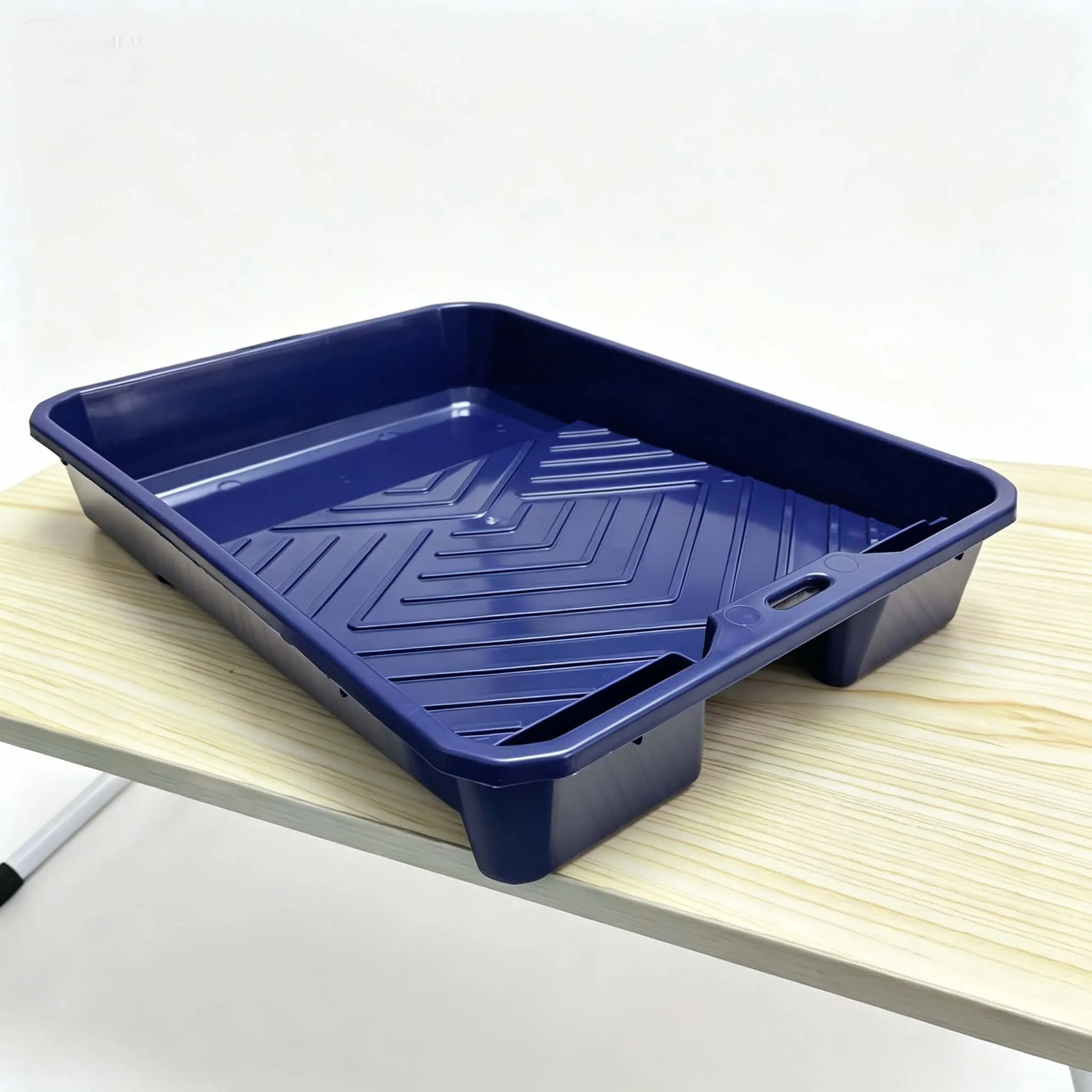 9-Inch Thickened Plastic-Coated Tray, Dedicated Roller Brush Paint Tray, Paint Mixing Tray, Painting Tool for Wall Decoration view 4