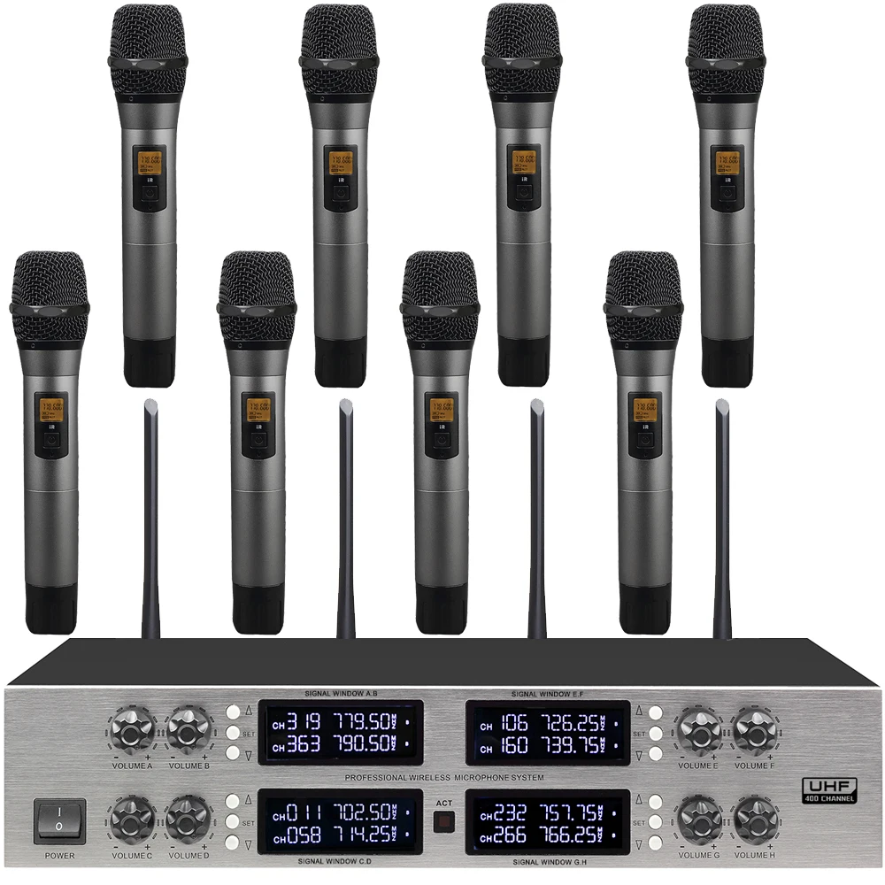 Top MiCWL CCS 900 Ultro Discussion 8WD Digital Wireless Microphone CCS-DL with 8 Cardioid Handheld Desktop Gooseneck 400 Channel