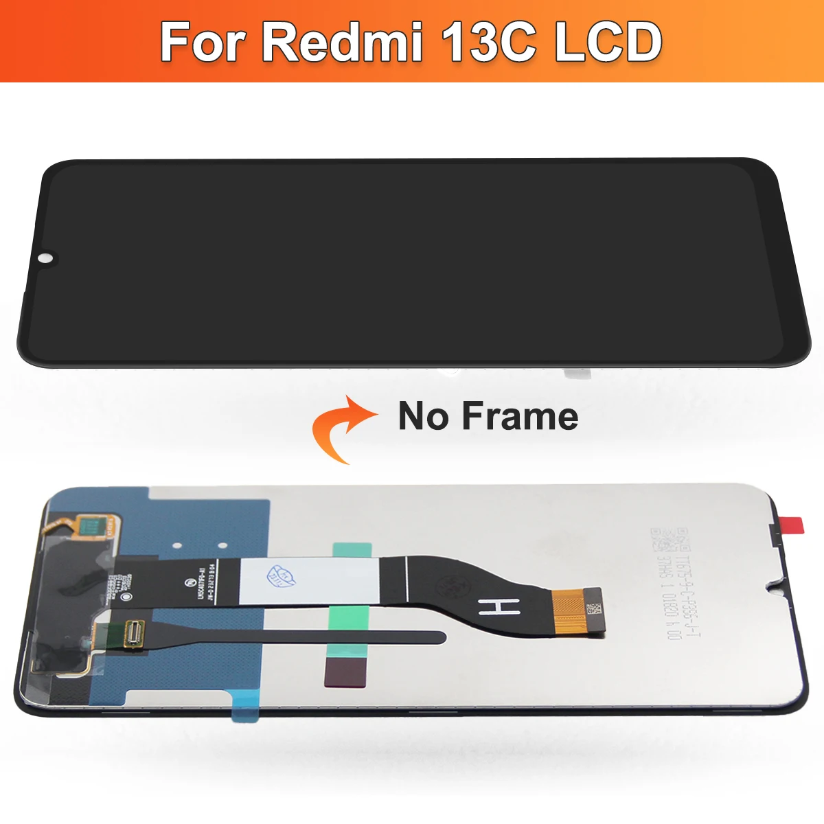 6.74\'\' AMOLED For Xiaomi Redmi 13C 23100RN82L LCD Display Touch Screen Digitizer Assembly For Xiaomi Poco C65 Replacement Parts