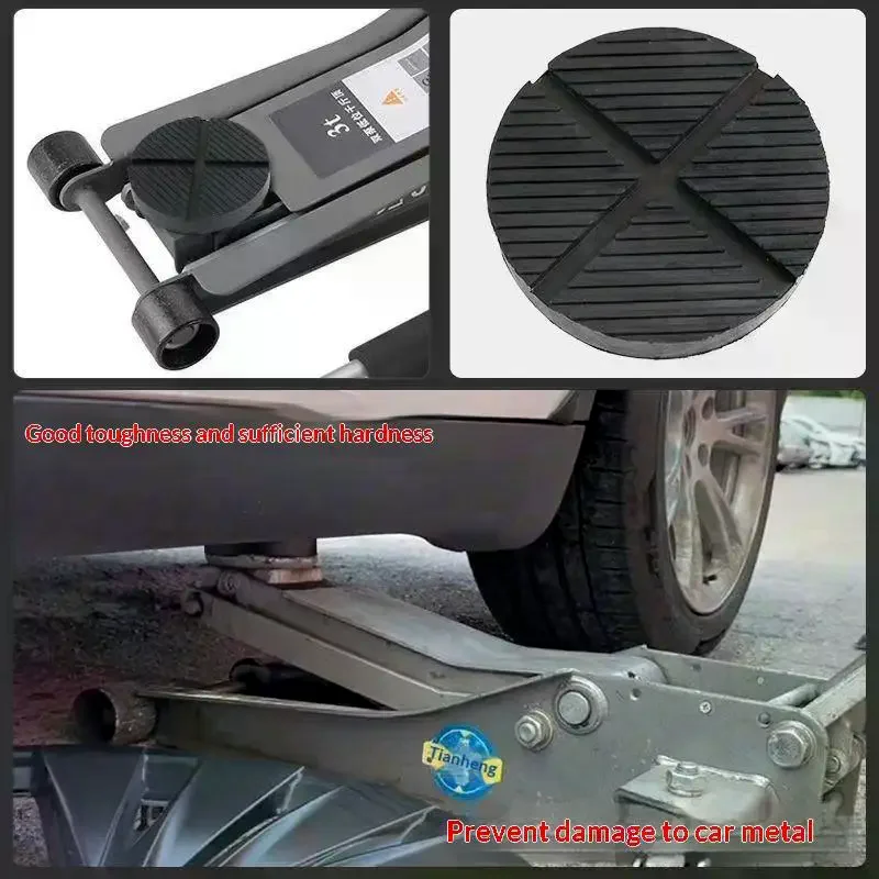 

1Pcs Car Lift Jack Stand Rubber Pads Frame Protector Floor Slotted Slotted Pinch Weld Side Lifting Disk Car Jack Rubber Pad