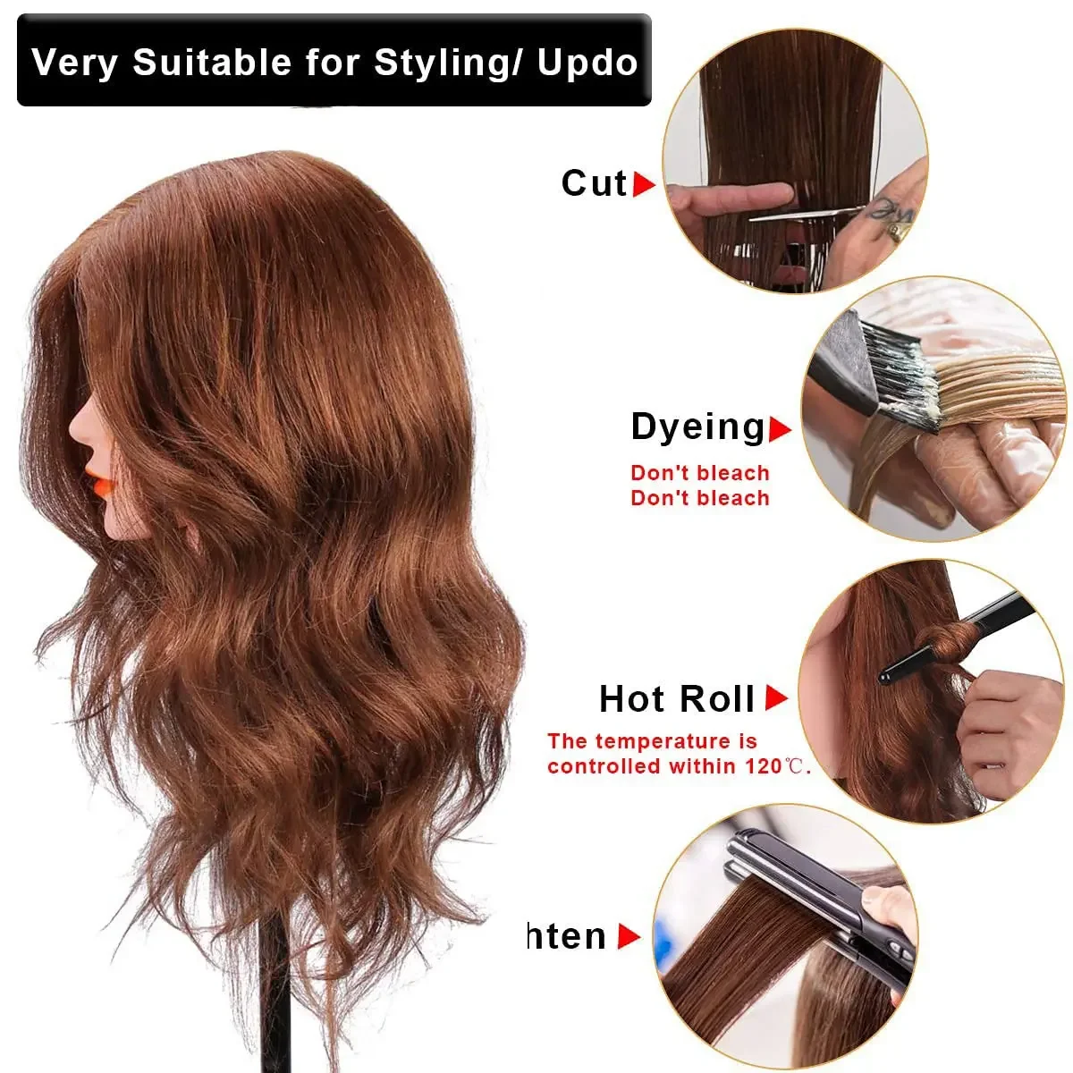 Thumbnail 3 - #41 Cheapest Mannequin Hair Styling Heads Deals You Can Get