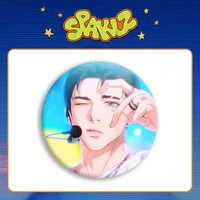 Korean Comics Lezhin Pins TEAM Lezhin 2026 Seasons' Greeting Mirror Keychain Round Badge Brooch Fans Gifts 5