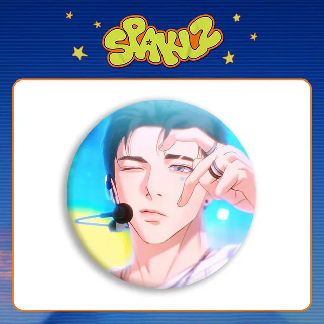 Korean Comics Lezhin Pins TEAM Lezhin 2026 Seasons' Greeting Mirror Keychain Round Badge Brooch Fans Gifts 5