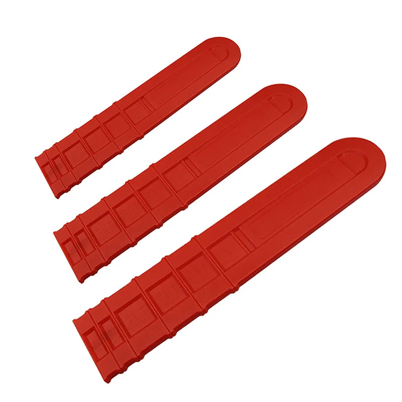 1 unidad de accesorio de jardín: Cubierta de placa guía para motosierra, protector de cadena para motosierra eléctrica roja, herramienta eléctrica