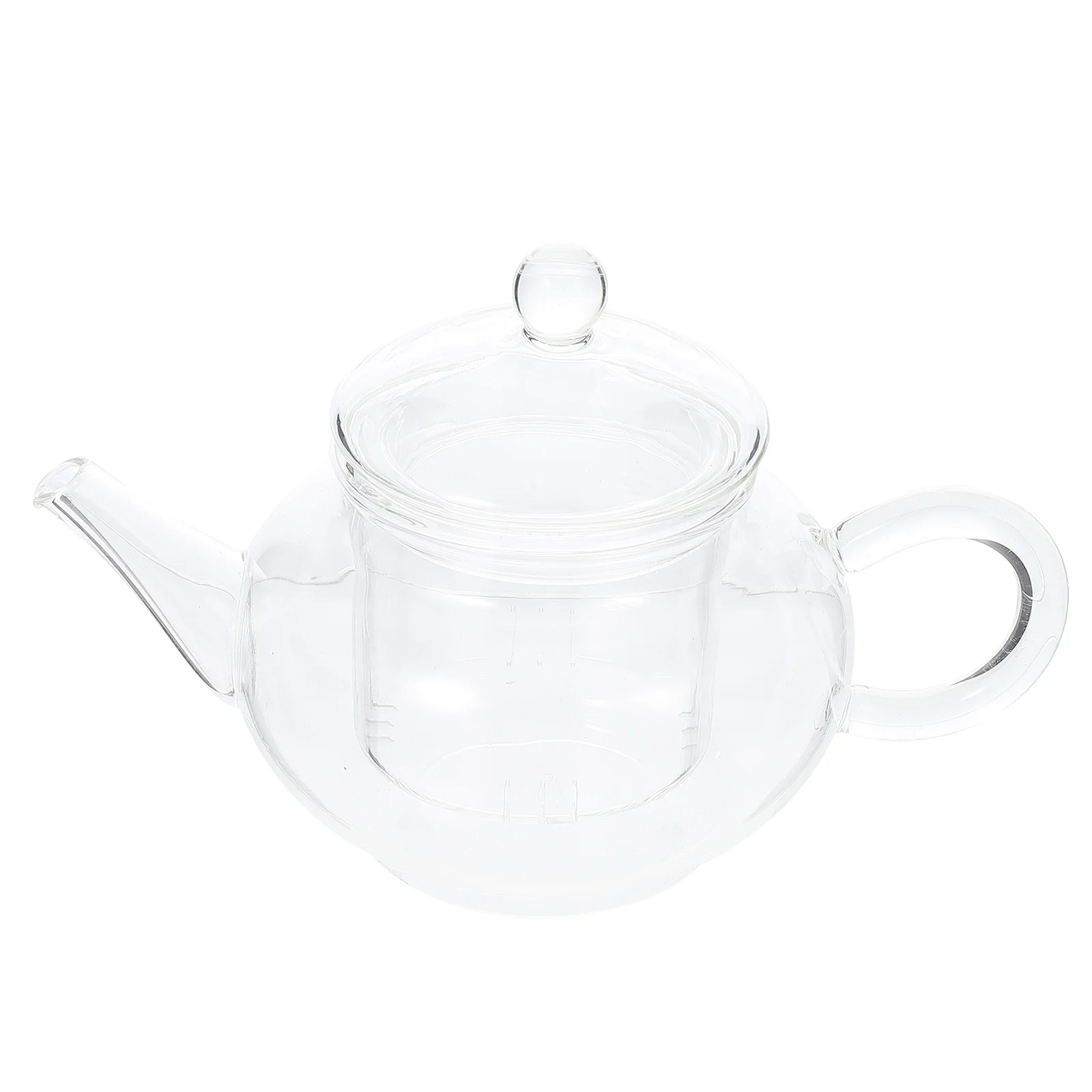 

Heat Resistant Glass Teapot with Detachable Filter Fine Craftsmanship for Coffee Herbal Medicine Infusion Glass Teapot