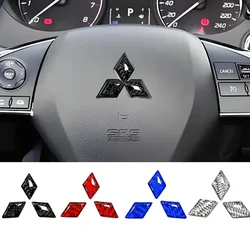 Epoxy Sticker Car Steering Wheel Emblem Modified Decal for Mitsubishi Lancer EX Outlander Pajero ASX Eclipse Cross Ralliart