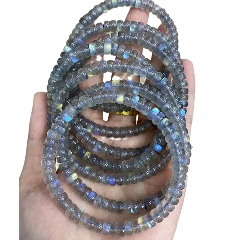 1piece 6A Labradorite roundelle 6mm bracelet wholesale nature FPPJ