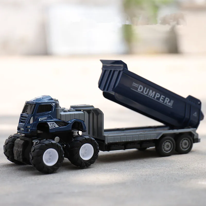 

1:50 Alloy large wheel transport engineering vehicle model,container car toys,children's dumper toys,wholesale