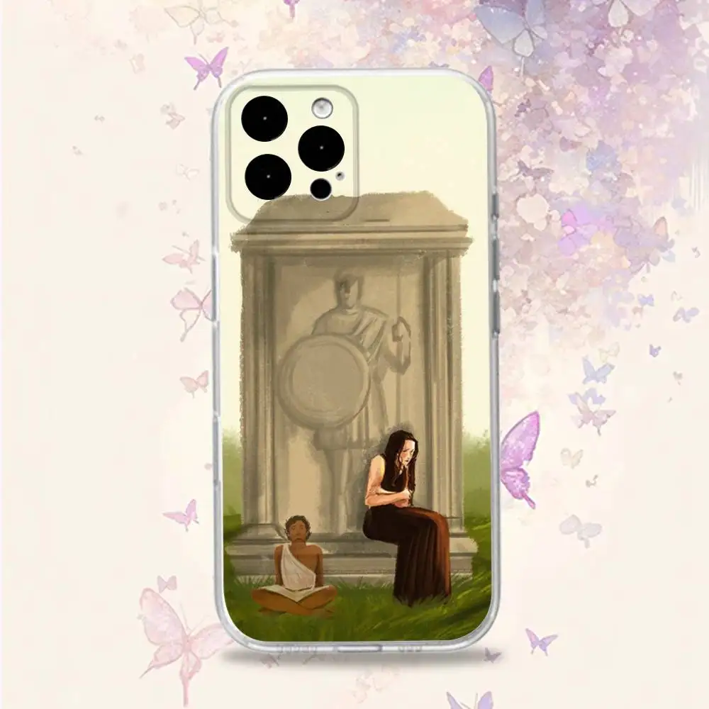 Custodia per telefono A-Achilles The Song O-OF per iPhone 11,15,16,14,13,17,12,Pro,SE4,Plus,E,Max,Air, Mini allover stampa Cover morbida trasparente