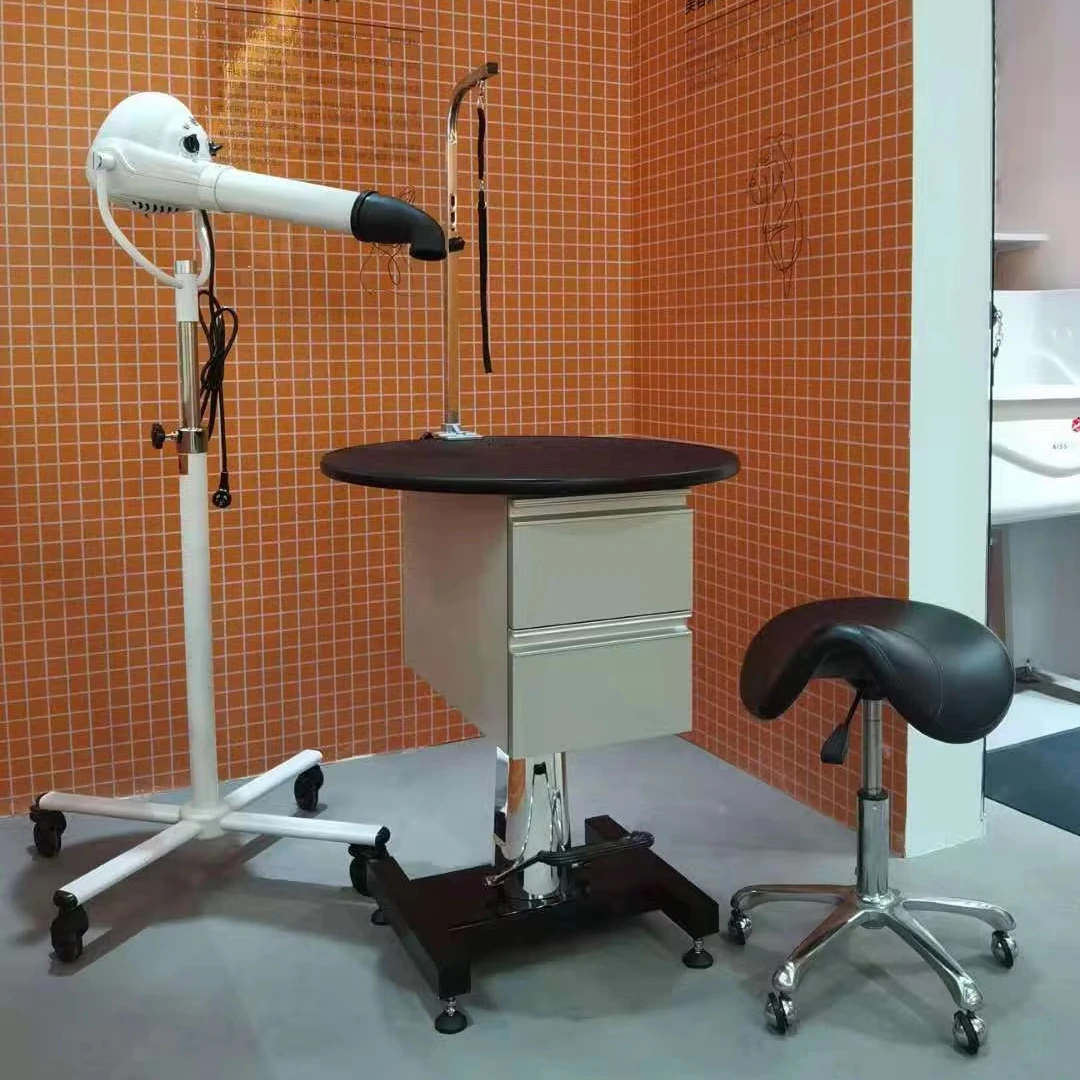 

Четырехколесная мобильная регулируемая сушилка для домашних животных, воздуходувка для ухода за собаками, сушилка для воды для домашних животных