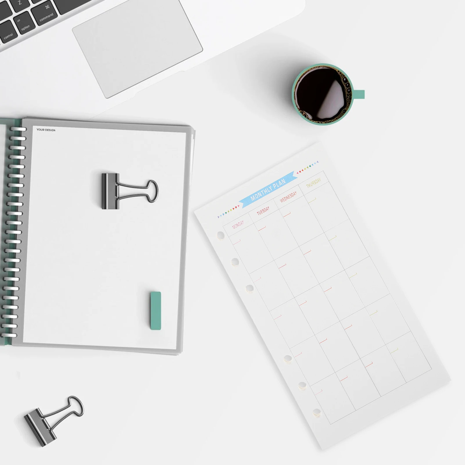 

A6 6-Hole Paper Refills Smooth Writing Surface For Notebook Journal Office Use Binder Insert Grid Paper