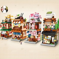 Japanese Street View Building Blocks, Mini DIY Bricks Building Model Toys, Home Decor,Christmas and Thanksgiving Gifts