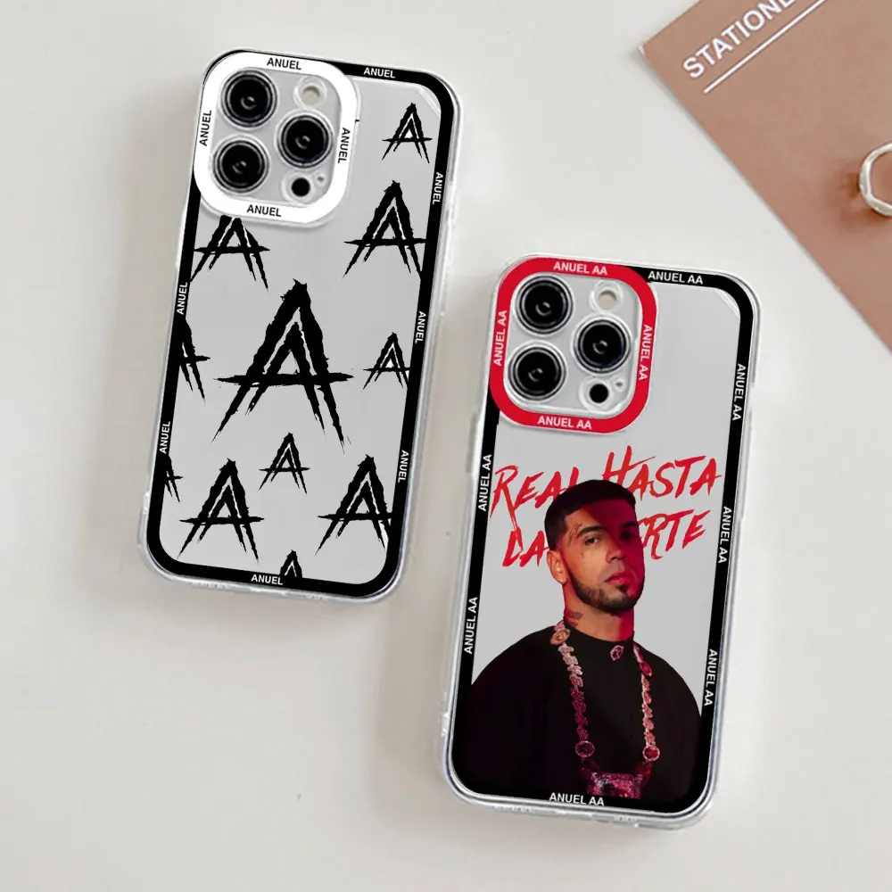 Anuel AA Real Hasta La Muerte Phone Case for IPhone 11 12 13 14 15 Pro Max Mini 7 8Plus SE X XS MAX XR Cover Rapper Fundas Coque