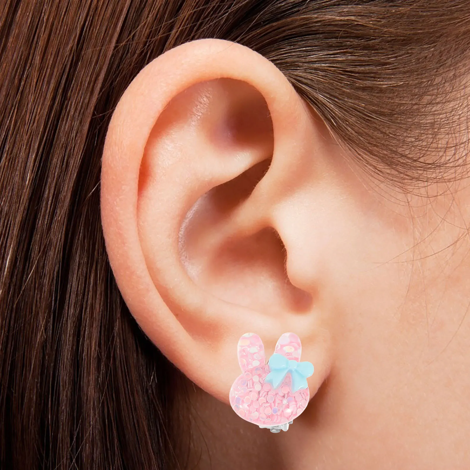 

5Pairs Children Clip-on Earrings Cute Cartoon Style Easy Wear Party Jewelry for Little Girls Girl Clip on Earrings