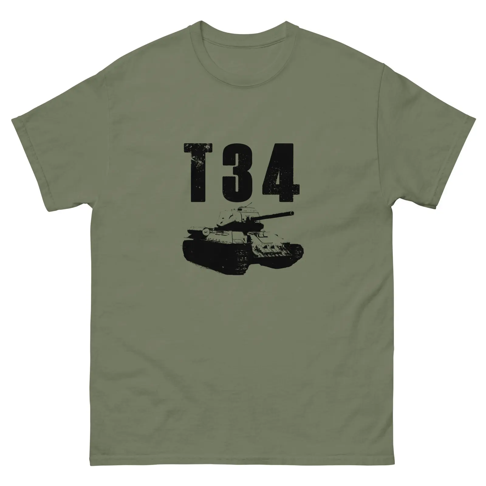 

T34 Tank Russia WW2 Men T-Shirt Short Sleeve Casual 100% Cotton Shirt