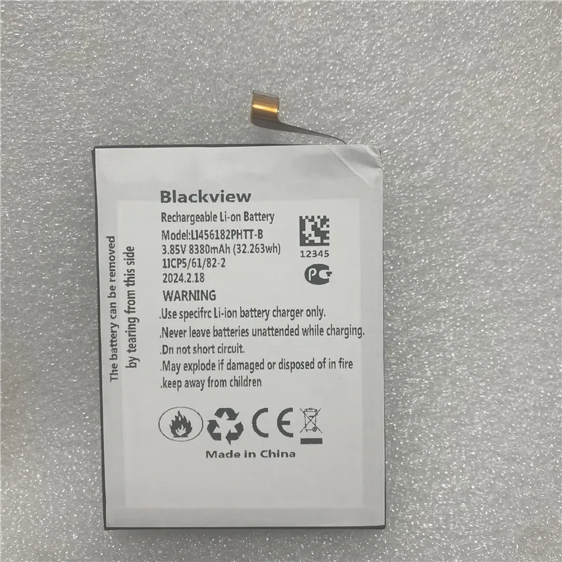 In Stock New production date for Blackview BV8800 battery 8380mAh Long Standby Time for Blackview BV8800 Battery