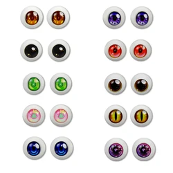 11mm Mk-ymy Ob11 Doll Replacement Spherical Pressure Eyes Gsc Clay Head Toys Dolls Accessories Suitable For 1/12 Bjd Dolls