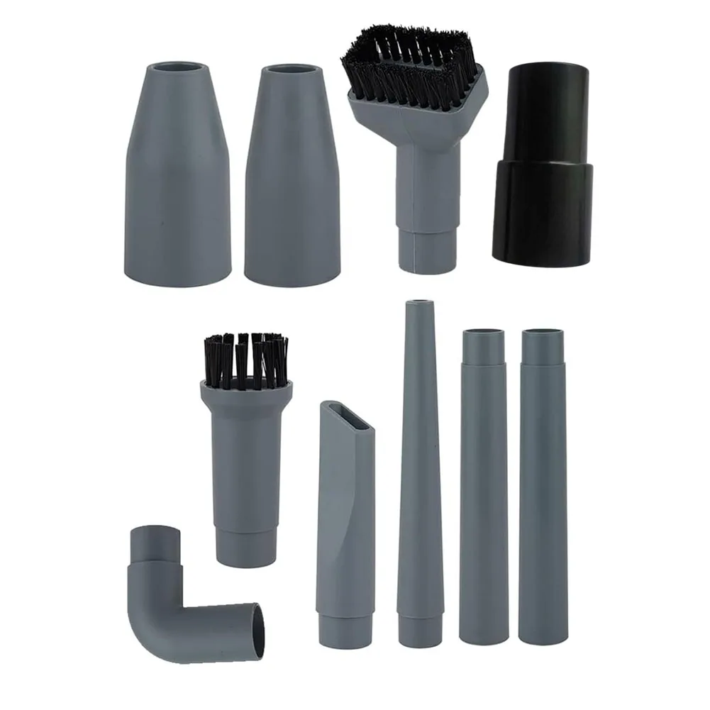 10 Piece Vacuum Cleaner Accessories Kit Includes Brush Nozzle Crevice Tool and Horsehair Brush for 32mm or 35mm Hose Diameters