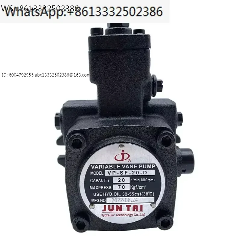 Juntai Hydraulic VP-SF-20-D 12 15 30 40 Variable Vane Pump-A B C D S7 S9