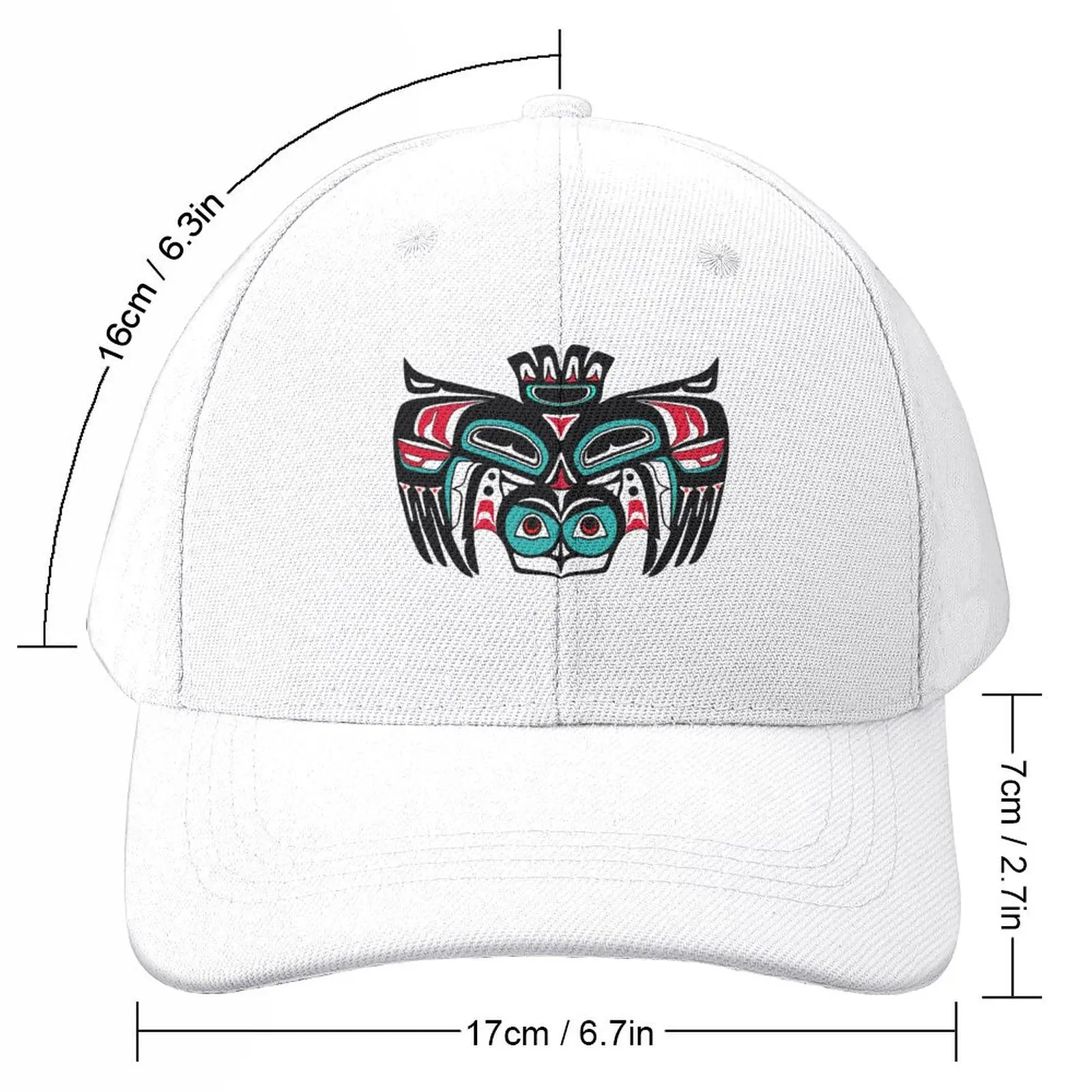 Haida Tlingit Native Baseball Cap black Rave Hat Beach foam party Hat Hats For Men Women's