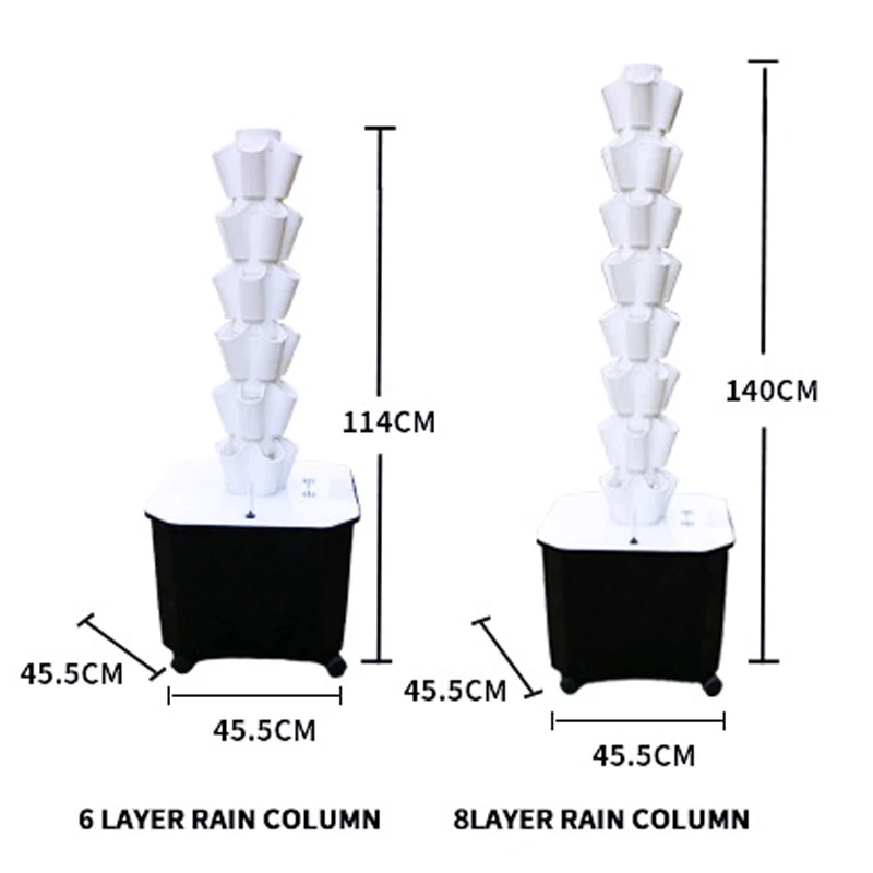 DIY Balcony Hydroponic Growing System Vertical Vegetable Planting Equipment Indoor Soilless Culture Tower Planter