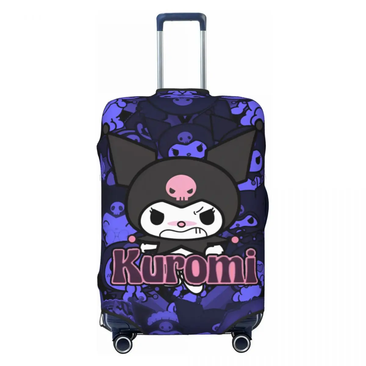 Kuromi Travel Luggage Cover Fashion Suitcase Protector Washable Baggage Covers Fits 18-32 Inch Luggage