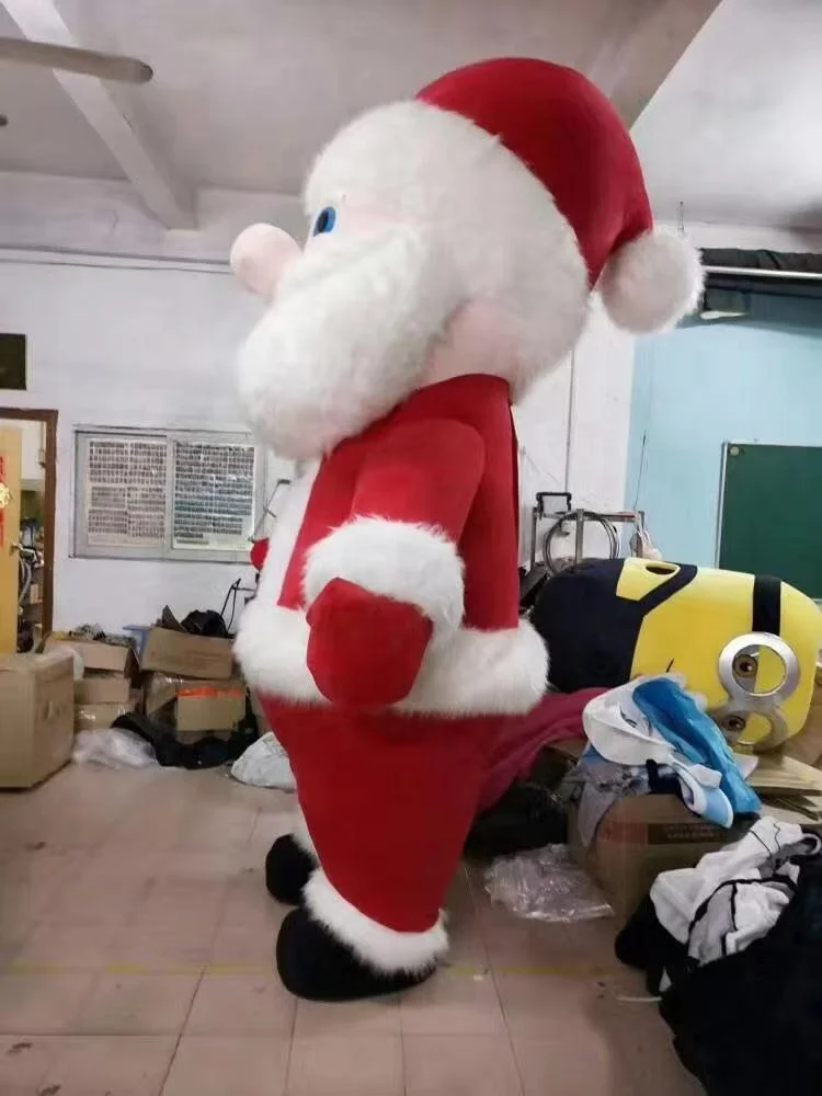 Hot sale 2m/2.6m/3m inflatable Santa Claus mascot costume for Christmas