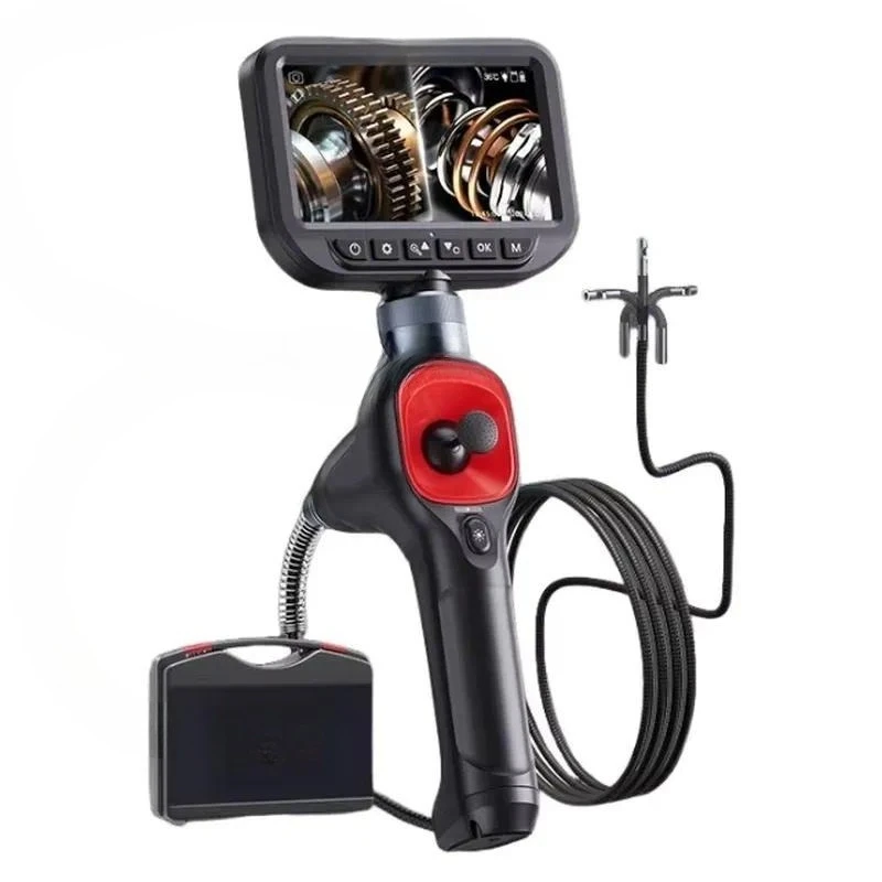 F6-BD Max Dual Lens Articulating Borescope 360° Omnidirectional Steering for Automotive Inspection