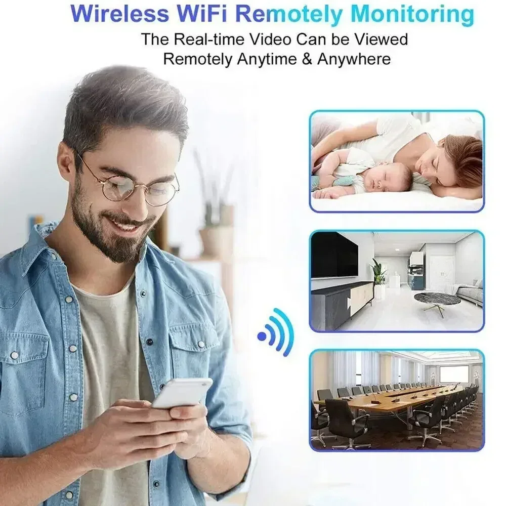 Nova câmera wi-fi sem fio 1080p mini gravador de vídeo visão noturna casa inteligente detecção de segurança de movimento câmeras de vigilância ip cam