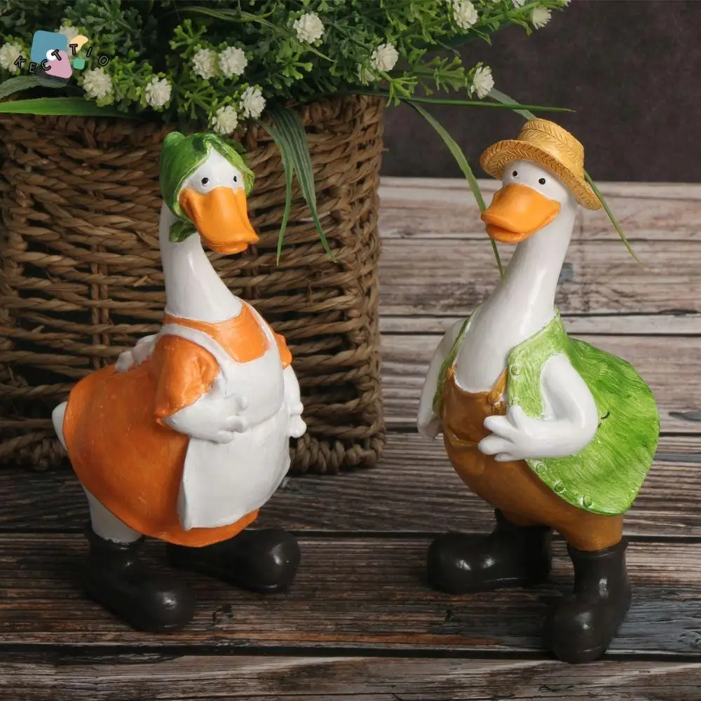 

Desktop Ornament Resin Ducks Statue Pendant Cartoon Creative Animal Sculpture Cute Waterproof Miniatures Figurine Home