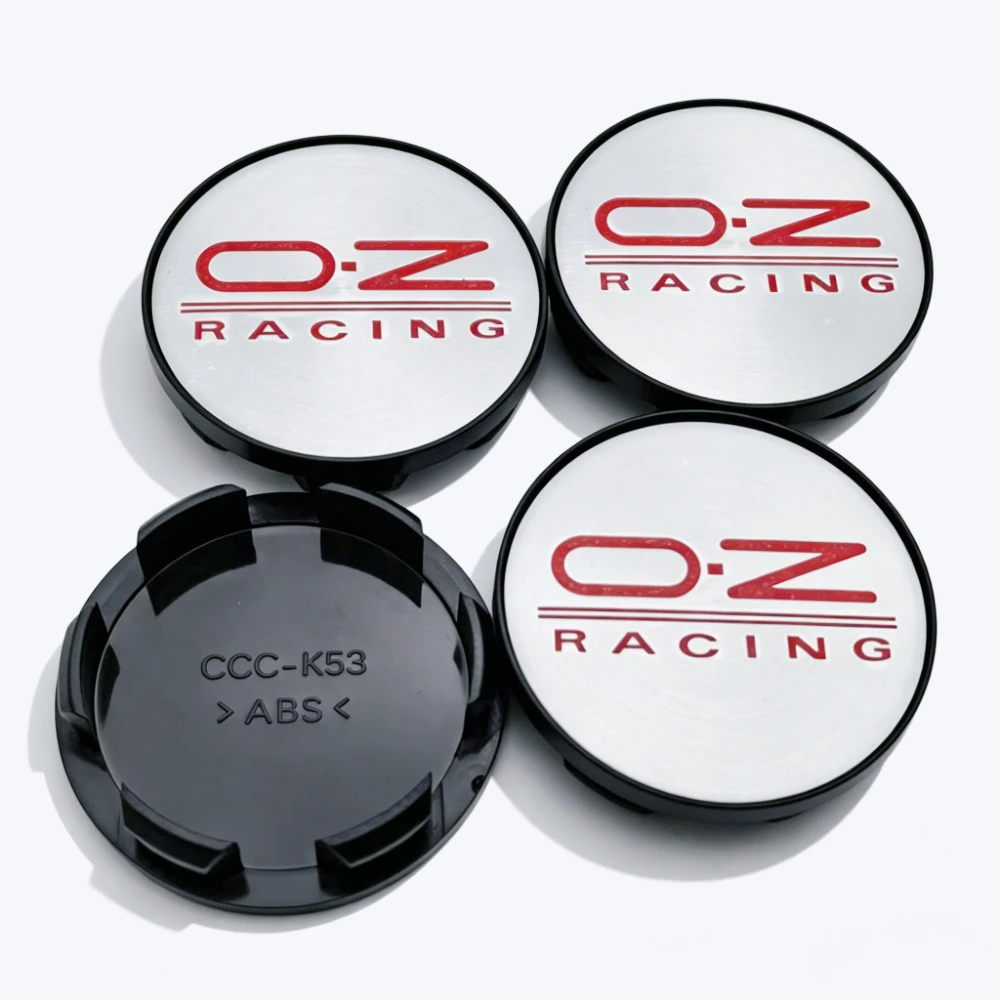 4 Stück 53mm Clips 48mm Auto-Radnabenkappen O.Z OZ Racing Logo Emblem Räder Staubschutzkappe Radkappen Felgenabdeckung Auto-Zubehör – Detail 6