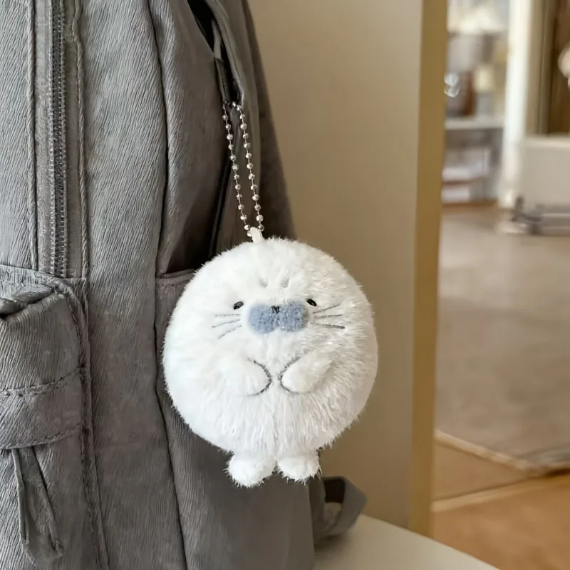 Llaveros de felpa con sello suave para niños, colgante de mochila escolar con animales Kawaii, accesorios para mochila, regalos de Navidad y Año Nuevo para niños