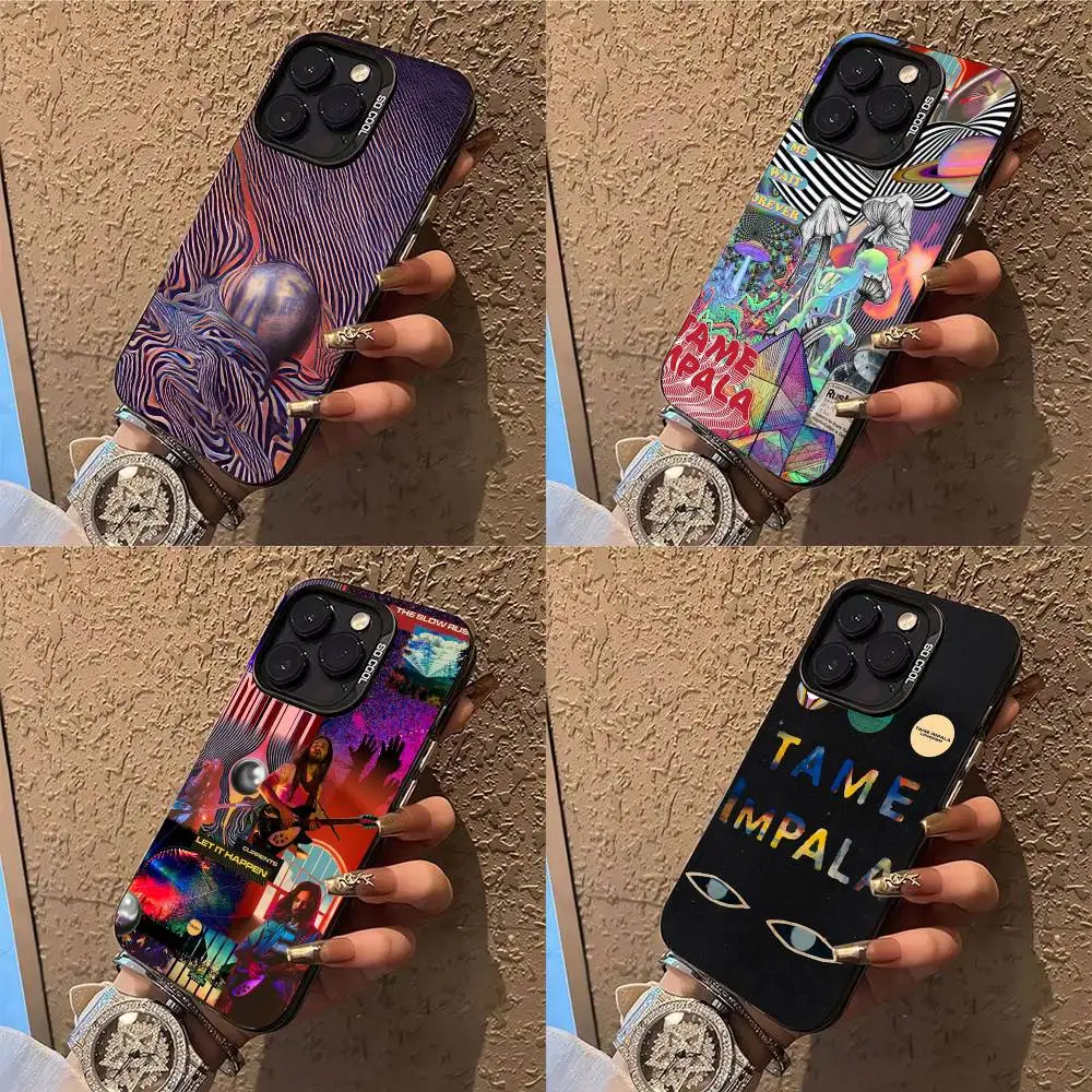 

T-Tame Impala Phone Case Phone Case For iPhone 14 16 15 11 12 13 Pro Max Mini Plus Shockproof Cover