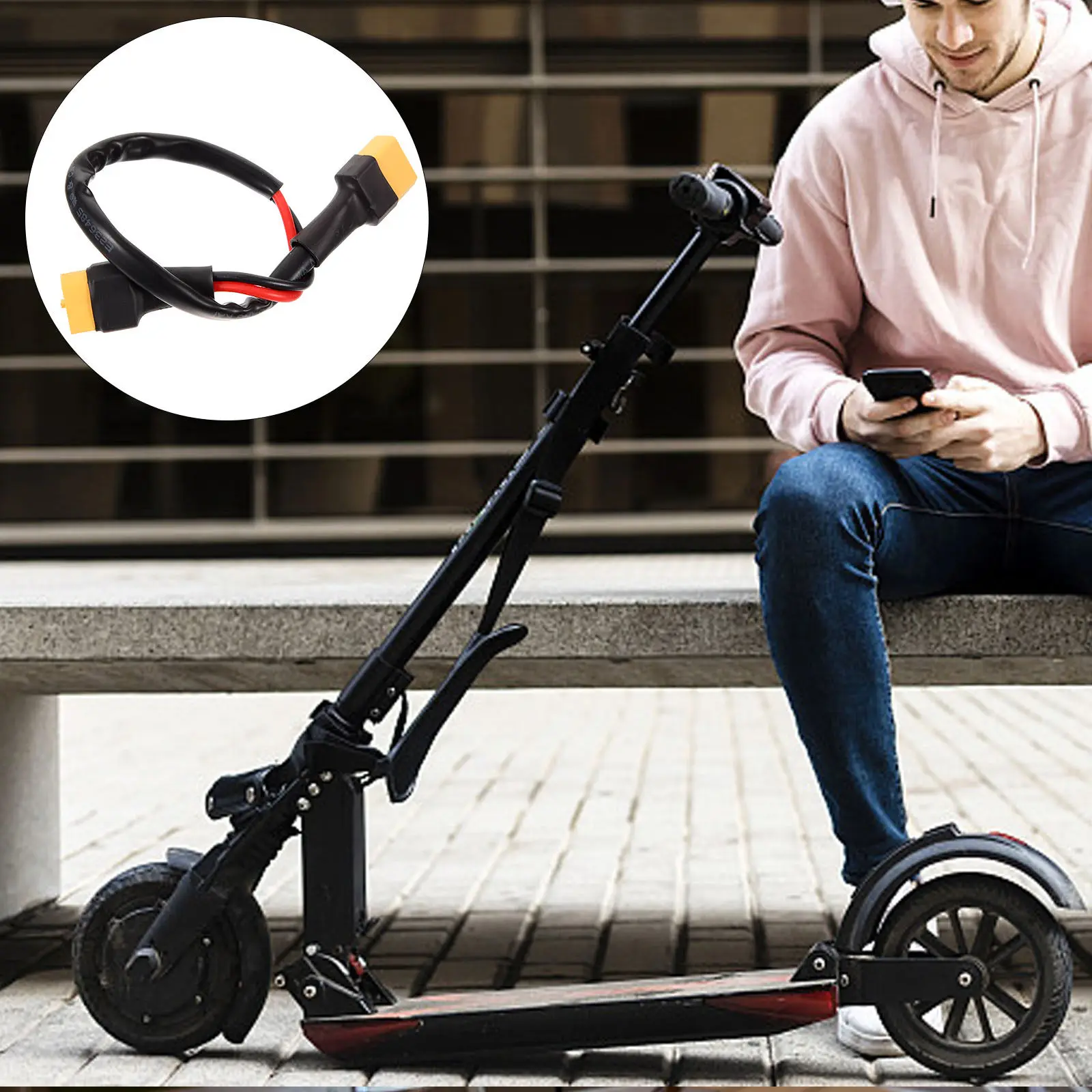 

Universal Electric Scooter Power Cord Heavy-Duty Extension Cable for Charging and E-Bike Accessory Applications