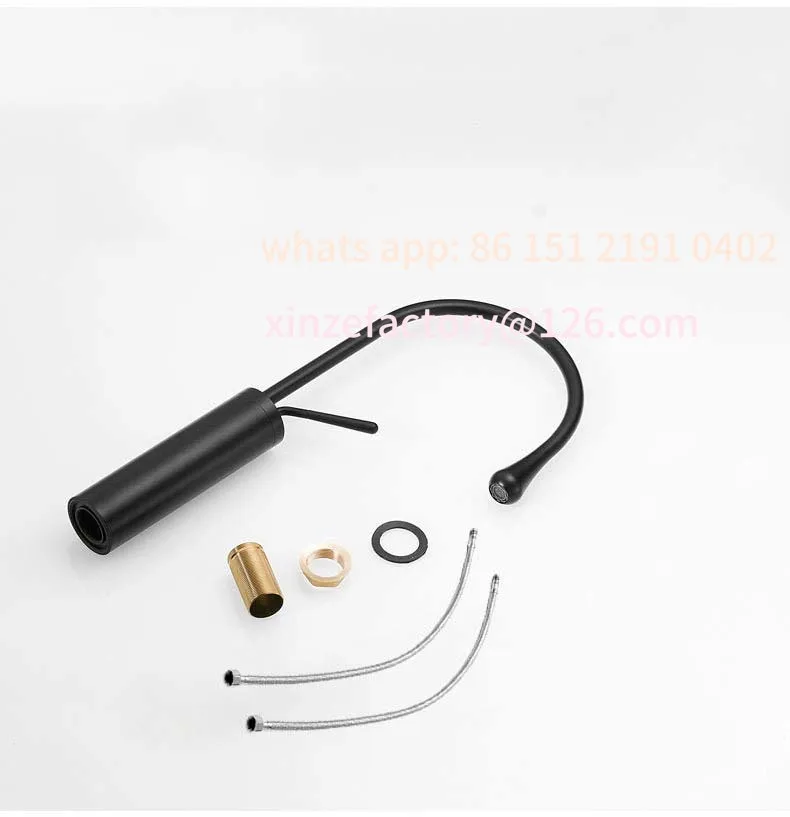Customizable Basin Faucets High Mixer Sink Tall Taps Washbasin Water faucet Hot Cold Crane Brass Black Rose