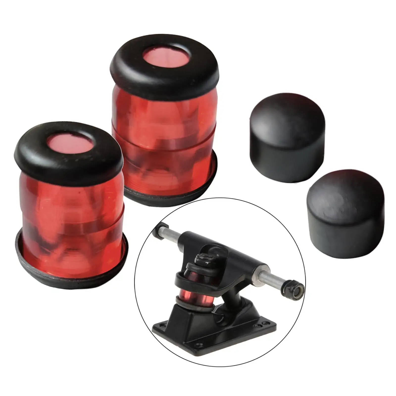 PU Skateboard Truck Bushings Soft Replacement Cylinder Conical Bushing Set for Skate Truck Upgrade