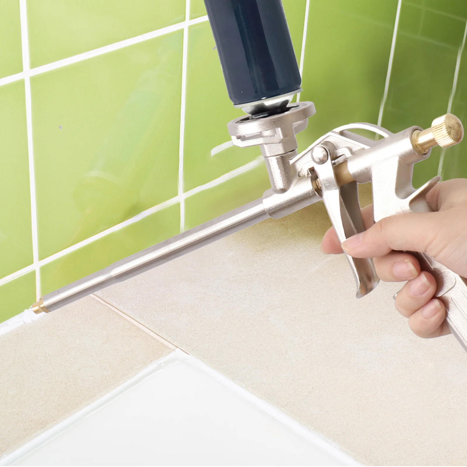 1 шт., пенопластовый клей, шутер, удобная ручка, силиконовый аксессуар для уплотнения для стабильного дозирования клея, бытовой ремонт, инструмент «сделай сам»