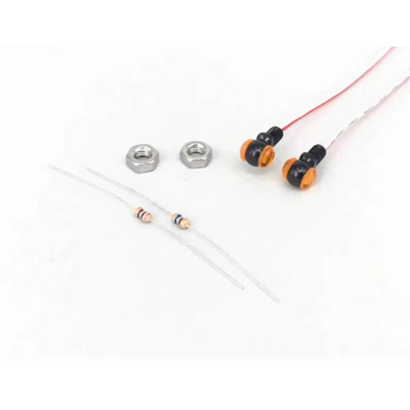 RC 1/14 1 Paar LED-Positionsleuchten Seitenlichter für Tamiya Hydraulikbagger, Lader, Muldenkipper, für MAN VOLVO Kipper DIY-Teile – Detail 7