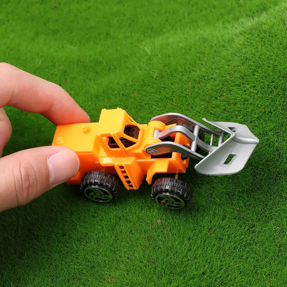 New Children\'s Gift Excavator Home Decor Pull Back Car Engineering Vehicle Car Model Forklift Toy