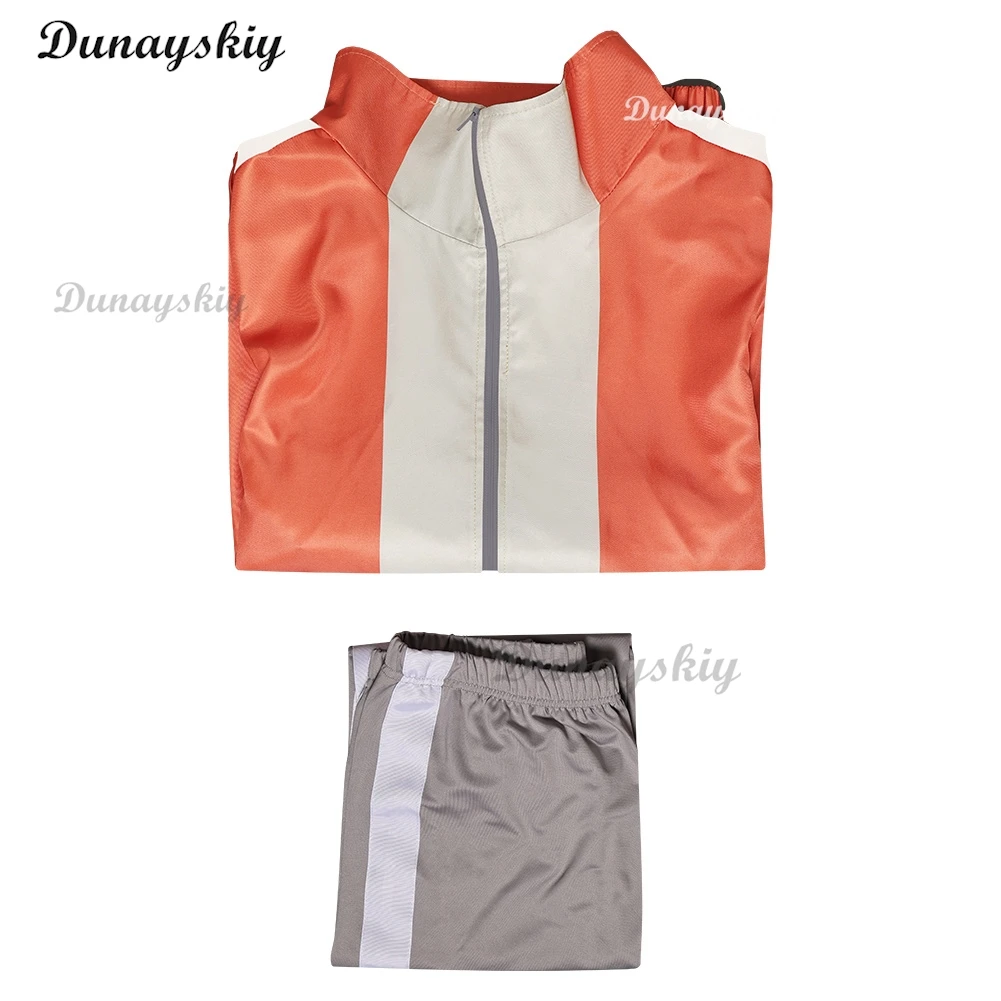 Jiji 코스프레 애니메이션 Dandadan 코스프레 판타지아 탑 바지 의상 소년을위한 변장 남성 성인 할로윈 카니발 파티 슈트