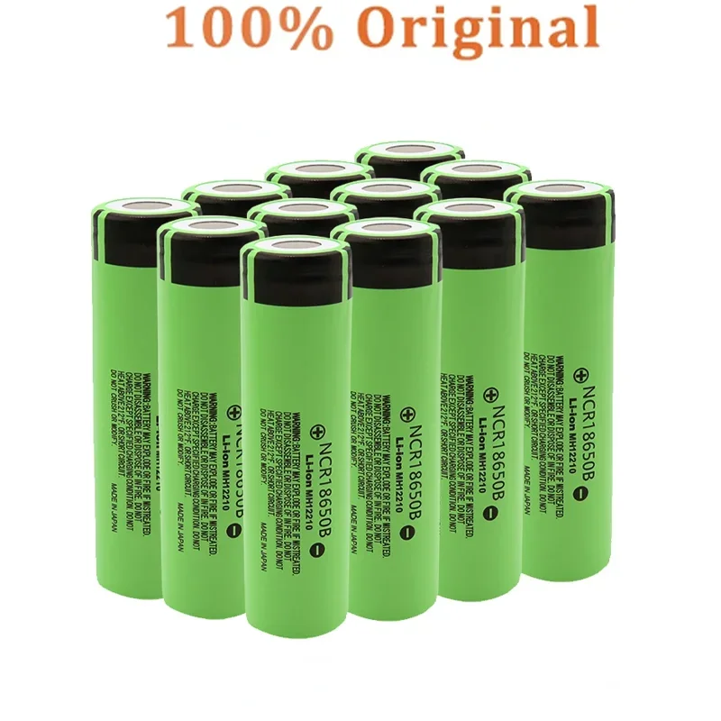 1-10PCS NCR18650B Actual Capacity Original 18650 Battery 3.7V 3400mah Lithium Rechargeable Batteries 18650 Cells Li-ion Bateria