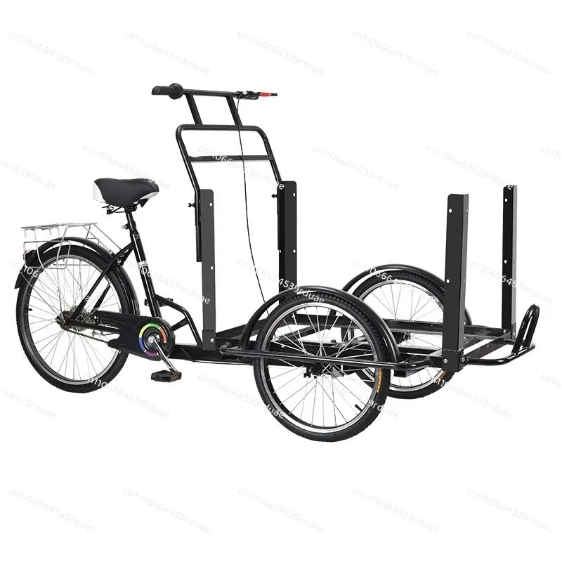 Stall upside down bicycle tricycle freight large capacity thickened steel moving