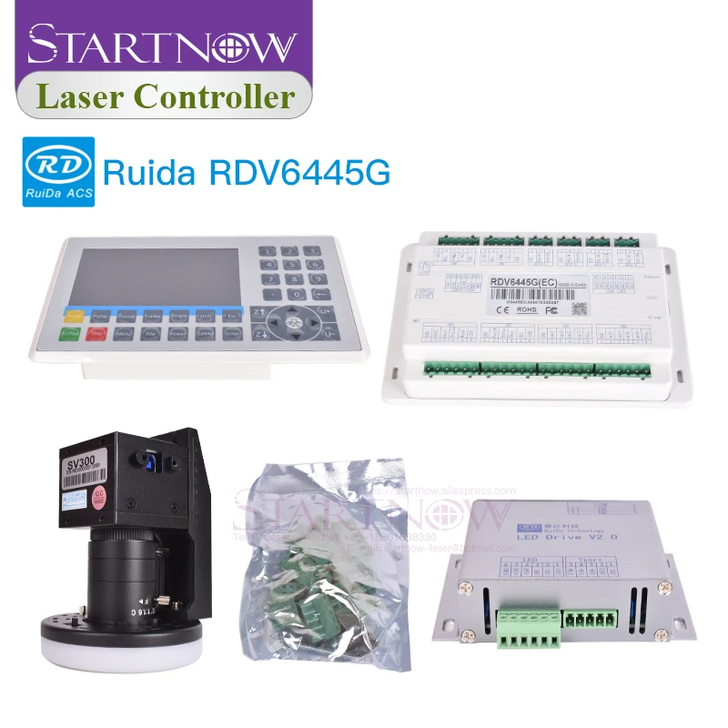 Startnow Ruida RDV6445G CCD Visual RDVision Laser Control System 6442G For Laser Cutting Engraver Machine Mark Position Function