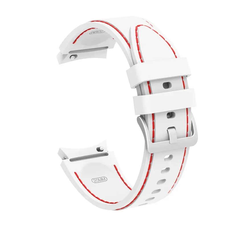 Correa de silicona sin espacio para Samsung Galaxy Watch 7, 6, 5, 4, 40mm, 44mm, pulsera deportiva suave para Galaxy Watch 6 Classic 42mm 46mm 5 Pro