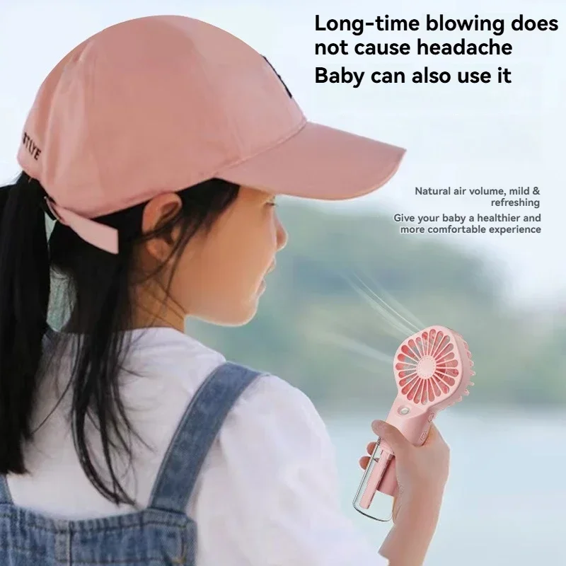 Ручной распылительный вентилятор F3. Большой ветроувлажнитель. Вентилятор для заправки воды. Мини-ручной вентилятор легко носить с собой. Мини-кондиционер.